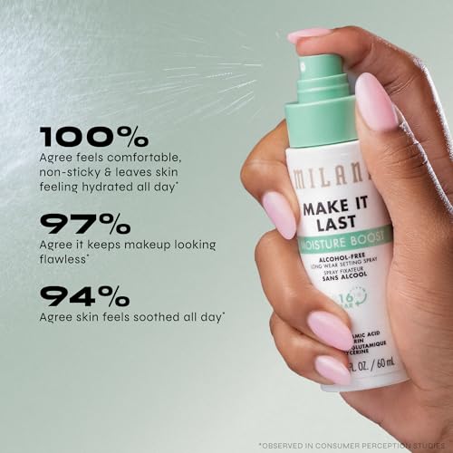 Image of Milani Make It Last Moisture Boost Setting Spray - Alcohol Free Waterproof Makeup Finishing Mist - Hydrating & Soothing Formula for Sensitive Skin - 1 Count