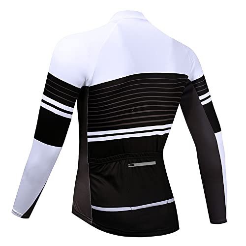 Coconut Ropamo CR Camisa de ciclismo masculina manga longa com bolsos com zíper camisa de ciclismo r