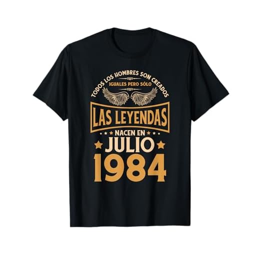 Cumpleaños Hombre Regalos Las Leyendas Julio 1984 Camiseta