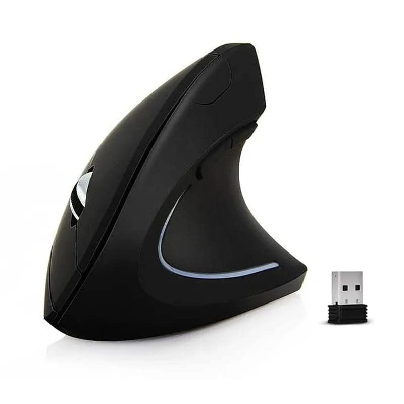 Souris ergonomique sans fil design haut de gamme noir argent