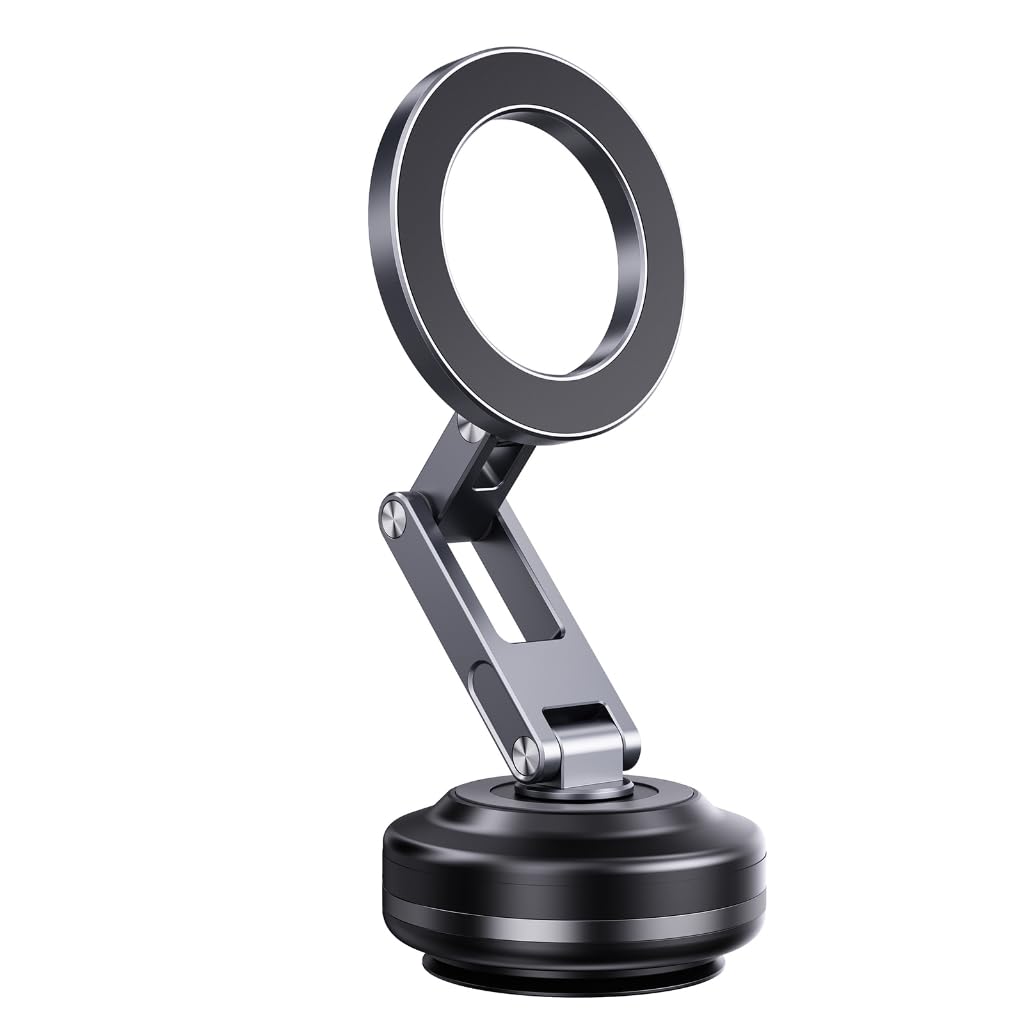 Soporte eléctrico de vacío para teléfono de coche, rotación de 360 grados e imanes potentes