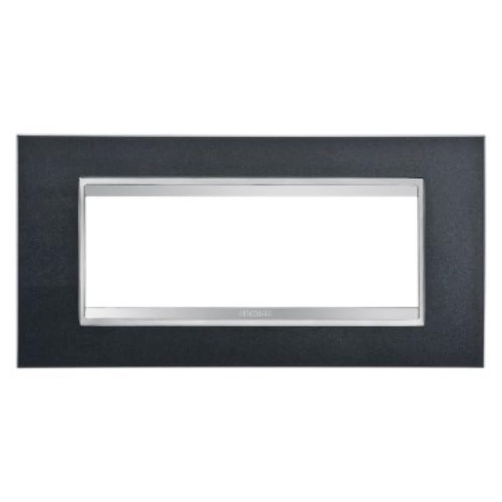 Plaque de finition 6 postes Gewiss GW16206VA ardoise pour appareillage Chorus