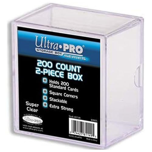 Ultra PRO All Team 2-Piece Storage Box, 200 Count, Clear