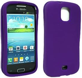 SAMSUNG GALAXY S RELAY 4G SNAP-ON GEL WITH PATTERN, PURPLE