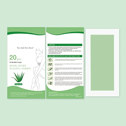 Pinkiou Wax Strips For Hair Removal 20 Counts Large Size Waxing Strips, Facial Wax Strips For Face, Arms, Legs, Underarms, And Bikini, Waxing Strips Body Hair Removal #TOP6