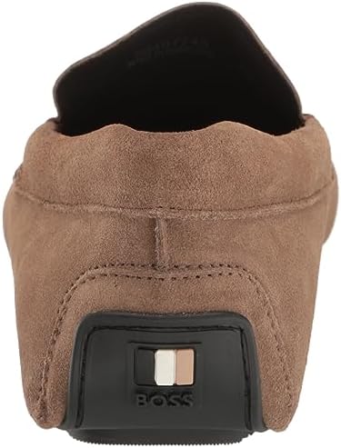 BOSS Men's Noel Suede Leather Moccasin Loafer, Buck Skin Brown, 9 | Image 2