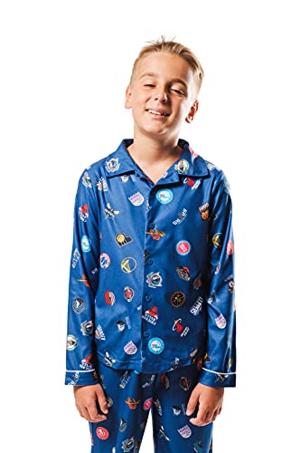Ultra Game NBA Multi Team Youth 2 Piece Soft Tee Shirt & Lounge Pants Sleepwear Loungewear Pajama Set, Team Color, 8