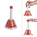 Heysland Handbells 8 Note Diatonic Metal Bell Colorful Desk Bells Hand Percussion Bells Kit for Kids Children Musical Teaching Family Party Chior