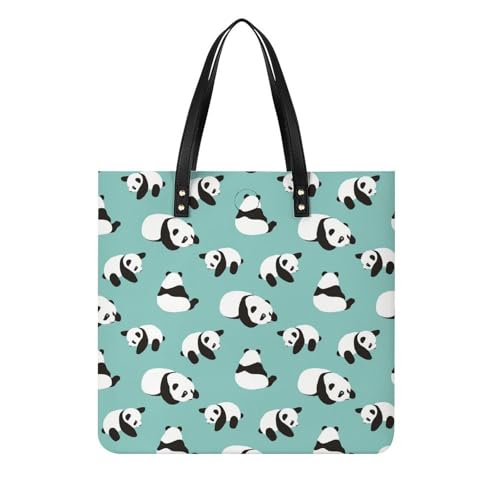 Sac cabas pandas mignons bleus pour accompagner vos voyages et sorties
