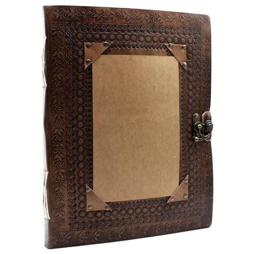Grand livre de visiteur personnalisable en cuir 10x13, cadeau idéal