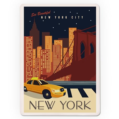 Baraja de póker New York City con 52 cartas miniatura 3