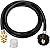 BlueStars 6FT Propane Hose Adapter 1lb to 20lb - Gas Hose with QCC1/Type1 for 5-40lb Propane Tanks - for Weber Q Grill, Coleman Camp Stove, Buddy Heater, Blackstone Griddle with CGA600 Connection