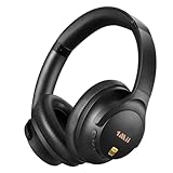 1Mii AI Y8 Casque Bluetooth sans Fil 6.0 Réduction de Bruit Active, Casque Audio Hi-Res, 100H d'Autonomie, Basses Profondes, Confortable, Traduction IA Chat Vocal, EQ Personnalisable Via App - Noir