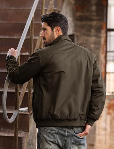 Image of TACVASEN Men's Lightweight Military Cotton Jacket Casual Windbreaker Coat
