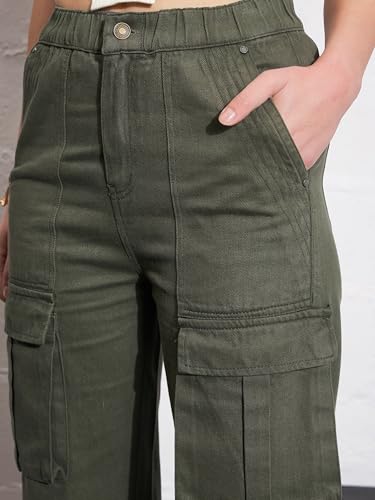 Image of Sassafras Women Box Pocket Cargo Jeans