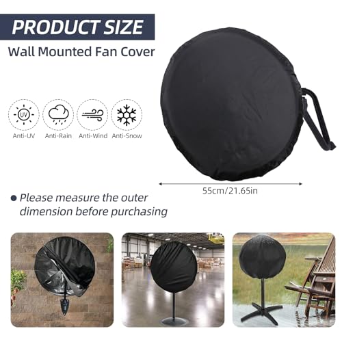 NICENEEDED Wall Mount Fan Cover 22 in - Image 2