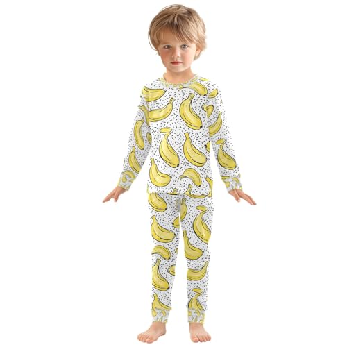senya Simple Line Yellow Banana Pajamas Set Long Sleeve Soft Cotton Sleepwear 2 Piece3