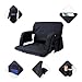 WORKOOT Heated Stadium Seats, Bleacher Chairs, Heated Stadium Seat, Bleacher Seat with Massage, Reclining, Waterproof Cushion, Ultimate Comfort Complete with Shoulder Straps (Extra-Wide Seat 2-Pack)