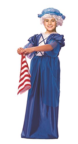 Disfraz Colonial para Niñas 2 piezas Talla Large miniatura 1