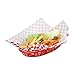 Cabilock 6 Pz Cestini Fast Food Plastica Ovale Sandwich di Pollo Sandwich con Vassoio di Hamburger Patatine Fritte Contenitore per Snack per Ristorante di Casa (Colore Misto)