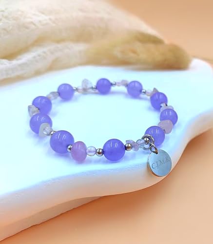 C.J.M.K Clear Purple Style Bracelet & Teddy Bear with Keychain3