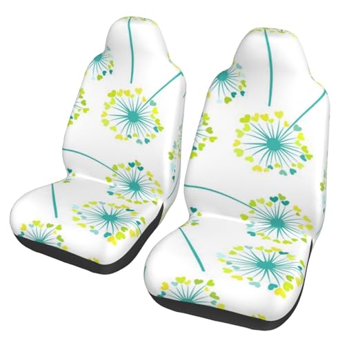 Funda universal para asiento de coche con diseño de dientes de león para protector delantero 1