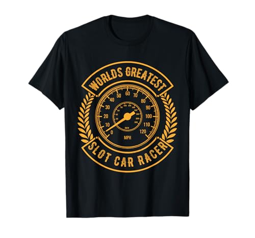 Slot Car Racing Es Coche De Tragamonedas De Carreras De Arrastre Mini Camiseta
