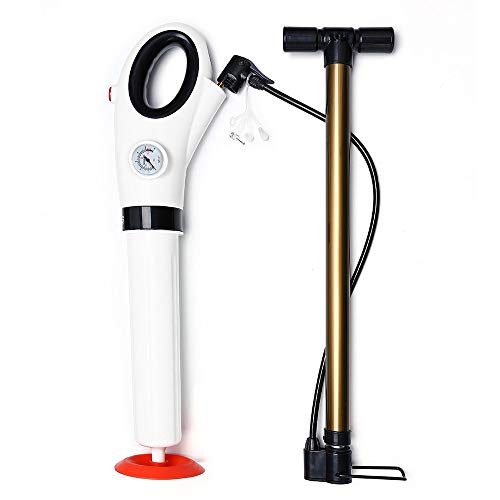 ranipobo Toilet Plunger, Powerful Manual Air Drain Blaster High Pressure Drain Plunger Toilet
