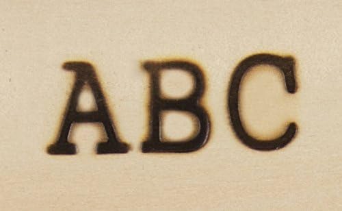 ウォールナットホロウホットスタンプアルファベットセット