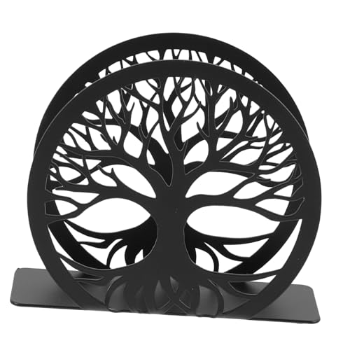 FELTECHELECTR Servilletero de Acero Inoxidable con Diseño Hueco Creativo Soporte Estable y Resistente para Guardar Servilletas Cocina Restaurante y Hogar