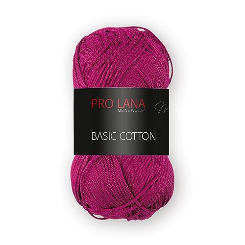 Prolana 046 - Ovillo de Lana (100% algodón, 50 g), Color Morado