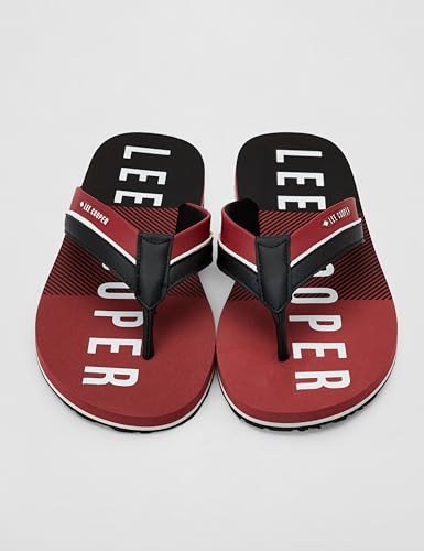 Image of Men's logo print flip-flops slippers