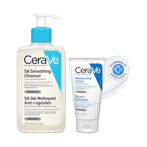 CeraVe SA Smoothing Cleanser- Salicylic Acid Face Wash (236ml) an...