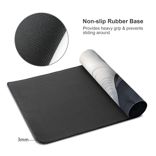 Tapis de souris de jeu imperméable avec bords cousus éléphant