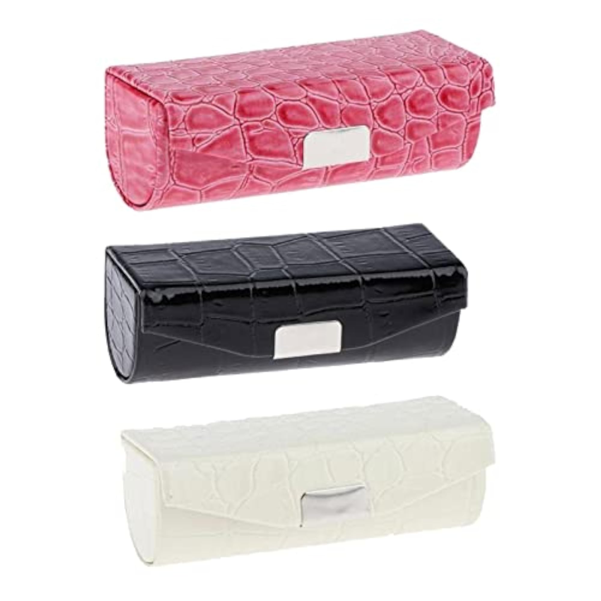 3X PU Leather Lipstick Case Holder, Chic Storage Solution