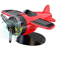 Solar Powered Car Ornament,Airplane Car Dashboard Decorations | Drifting Model Rotating Racing Decoration Toy for Collectible Vehicles Driver Kids Men
