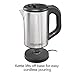 Proctor Silex Compact Electric Tea Kettle, Water Boiler & Heater. 0.5 L, Cordless, Auto-Shutoff and Boil-Dry Protection, Stainless Steel (40940)