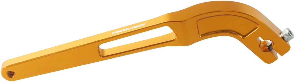 POWER JAMES Gold Shift Clutch Lever Shifter Compatible with Harley Davidson 2018-later FX Softail Models with Mid-Control Low Rider ST, Street Bob, Softail Standard (Shift Lever)