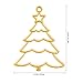 Milisten 10 PCS Open Bezel Charms UV Resin Pendant Back Blanks for Resin Earrings Necklace Bracelet Christmas Tree