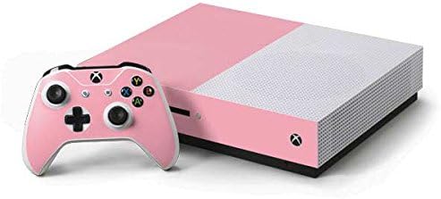Skinit Decal Gaming Skin Compatible with Xbox One S Console and Controller Bundle - Originally Designed Light Pink Design