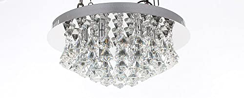 Image of Impex Parma 6 Light Flush Chrome Ceiling Fitting