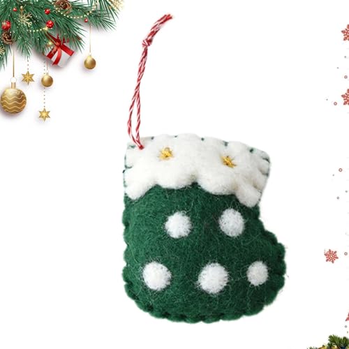 Pendentif en gant en feutre pour Noël YRYRYW pour décoration de sapin