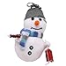 ABOOFAN Muñeco de Nieve de Navidad Llavero con Suéter Muñeco de Nieve de Peluche Encantos de La Bolsa de Algodón de Dibujos Animados Juguete Monedero Encantos Llavero Decorativo para La