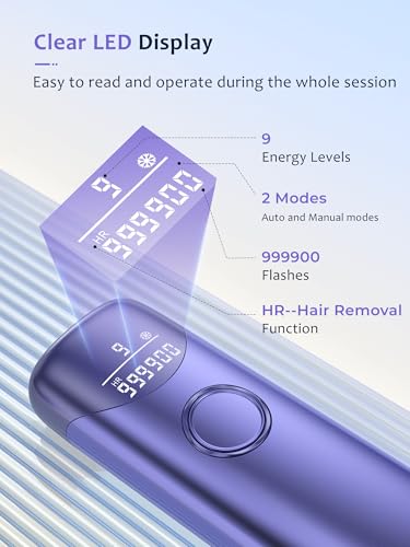 Laser Hair Removal Ubroo IPL Hair Removal Device with 5鈩 Ice Cooling,Hand-held Hair Remova - image 4