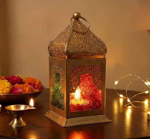 ESPLANADE 6' Moroccan Lantern Hanging Lamp Tealight Candle Holder
