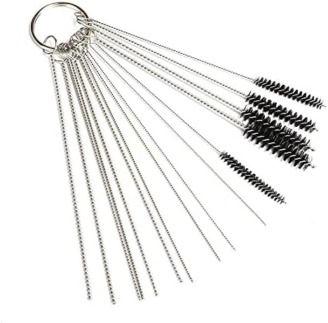 10 Pcs Tune up Carburetor Adjusting Screwdriver Tool Kit with Carb Cleaning Needles Brushes Compatible with Walbro Compatible with Zama Compatible with Ryobi Compatible with Stihl Compatible wit