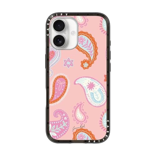 Coque iPhone 17 Magsafe design fin élégant finition Paisley Cowgirl noire