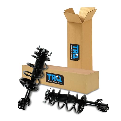 Image of TRQ Front Driver and Passenger Side Strut and Spring Assembly Set Loaded | For 04-10 Toyota Sienna AWD 04-10 Sienna 8 Passenger Seating FWD