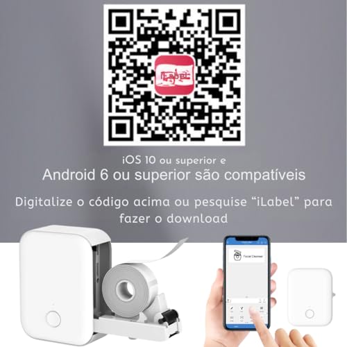 NIIMBOT D110 Impressora Térmica Etiquetadora Etiquetas Portátil Inteligente Auto-adesivo Para Escrit