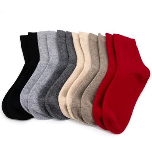 100% Pure Cashmere Socks Unisex Mid Length Socks Thick and Warm Knitted Socks Floor Socks Luxurious Comfort2